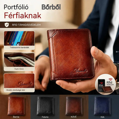 30% KEDVEZMÉNY👝✨ Új férfi lopásgátló pénztárca valódi bőrből