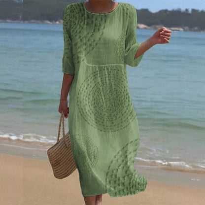 👗 Utolsó nap 50% kedvezmény! 【XS-4XL】Elegáns nyári ruha, légáteresztő, kényelmes, karcsúsító, minden alkalomra.