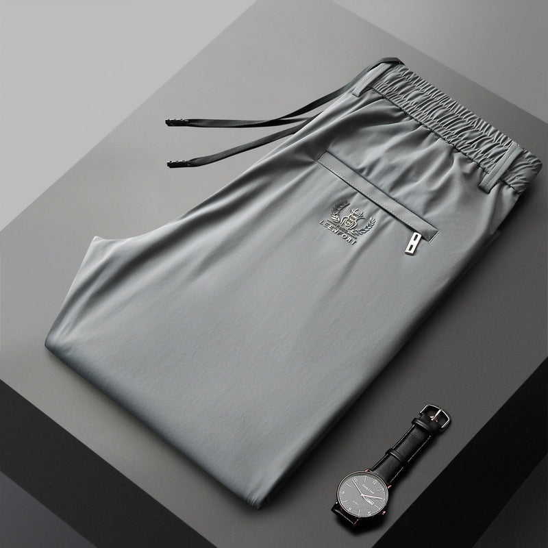 【40-115kg】🔥【50% kedvezmény】 2026 tavaszi és nyári új Ice Silk Stretch nadrág