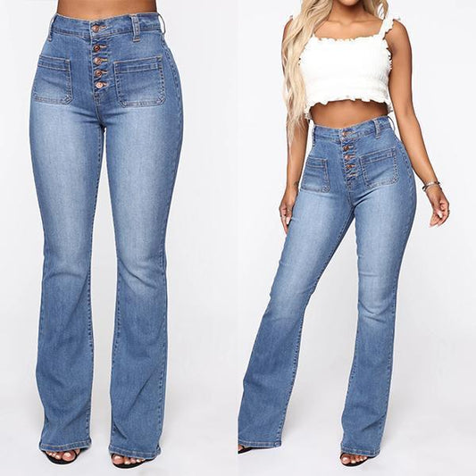 🩰👖【S-4XL】Kiváló minőség, prémium termék--Magas derekú, bő ujjú női nadrág