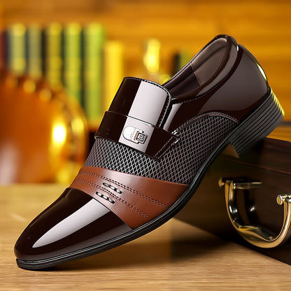 👞50% kedvezmény💁‍♂️【38-48】Új stílusú, valódi bőr férfi üzleti cipő, puha és kényelmes
