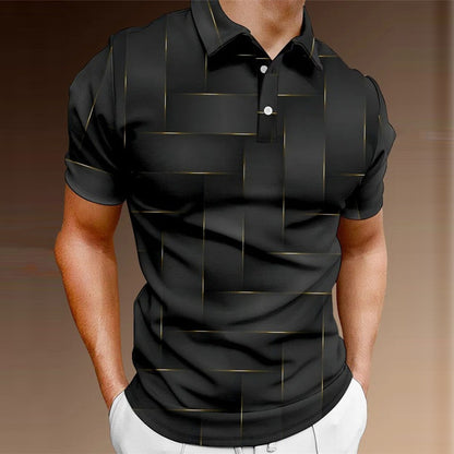 ✨✨【💥 S-5XL】Καλοκαίρι Νέα μόδα Casual κουμπιά Μπλούζες Κοντό μανίκι Πουκάμισα Άνδρες Polo Shirts