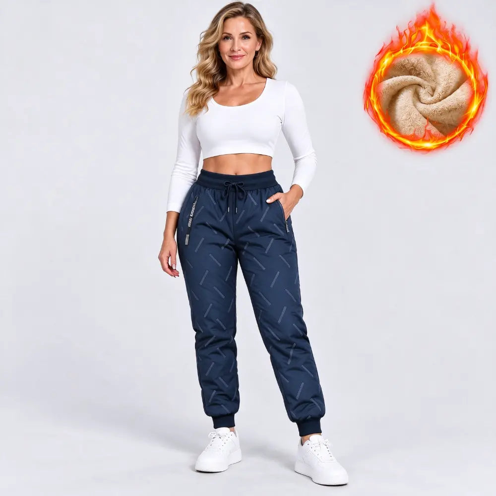 🔥【XXS-3XL】Női polárbéléses termonadrág, vízálló és szélálló