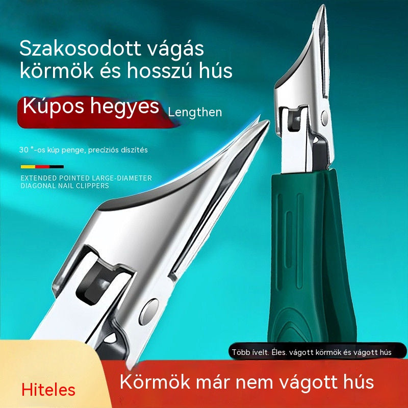 🔥【Újdonság, 50% kedvezmény】 Fröccsenésgátló körömvágó 25°-os szögben döntött éllel (3 darabos készlet)