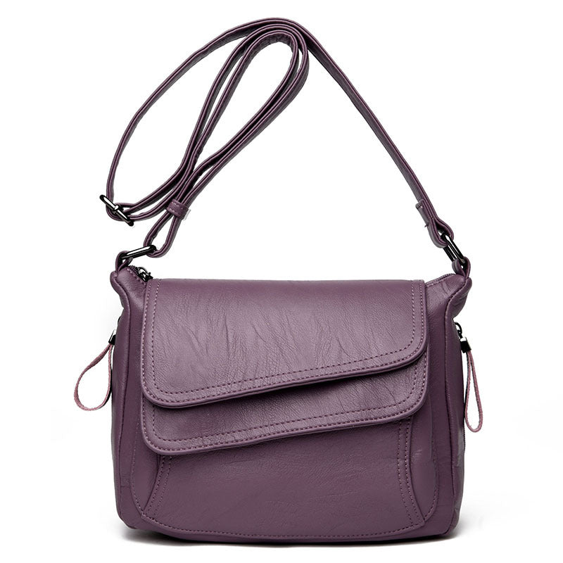 👜✨ Elegáns válltáska kiváló minőségű, puha bőrből, slágertermék női táska