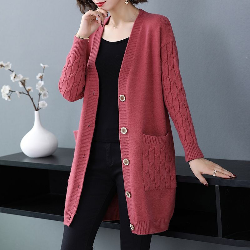 ✨🎀【S–4XL】Új 2026-os plus size női kötött kardigán – bő szabás, vastag és kényelmes