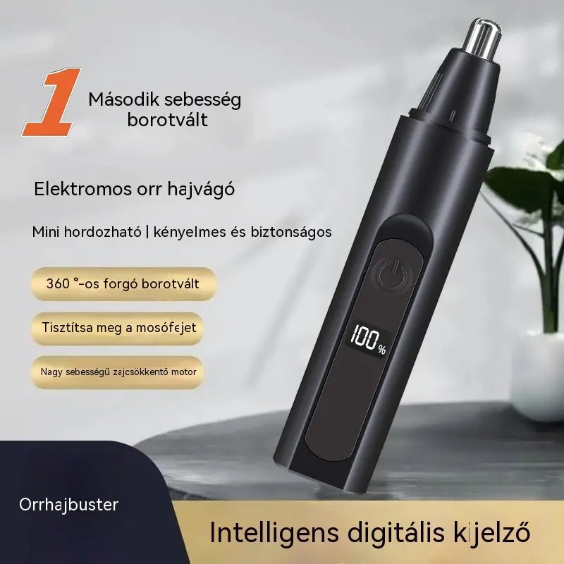 👃Orrszőrnyíró az orrlyukak tisztításához, újratölthető és hordozható