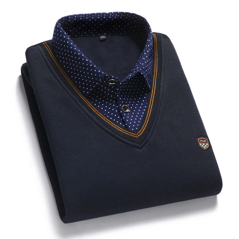 👔 [M-4XL] Meleg, vastag, vastag bársonyos férfiing