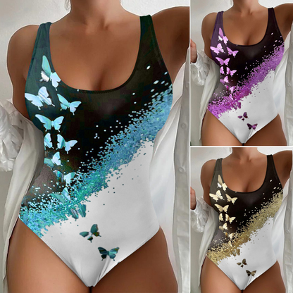 🥰【Utolsó nap – 50% kedvezmény】🔥【S~4XL】Egyedi csíkos egyrészes fürdőruha