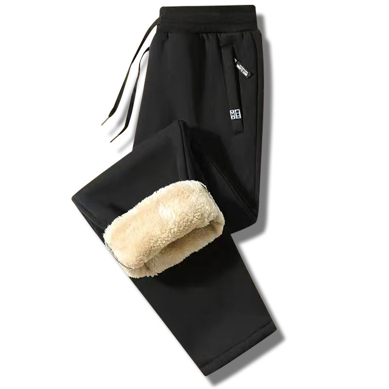 👖【M-5XL】🔥Muške zimske hlače s janjećom vunom ., svakodnevne tople sportske hlače.