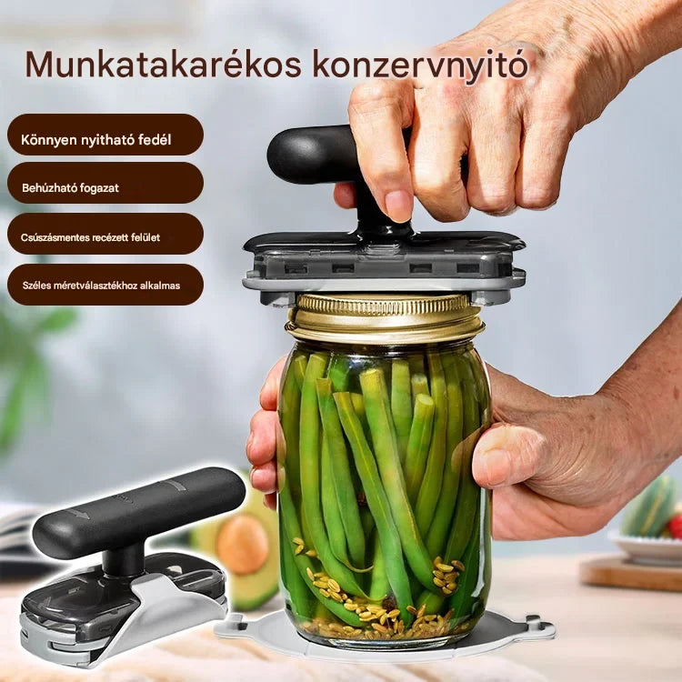 🔥【Vásárolj egyet, kapsz egyet ingyen】🥫Többfunkciós rozsdamentes acél üvegnyitó💥Korlátozott ideig érvényes ajánlat