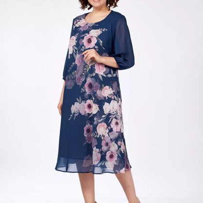 🌸💕【S-5XL】Νέο κομψό φόρεμα με φλοράλ print για την άνοιξη/καλοκαίρι του 2026🌷💃
