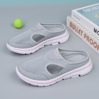 🤩👍💥【35-48】Καλοκαιρινή μόδα casual καλοκαιρινές μισές παντόφλες, ελαφριά αθλητικά παπούτσια, unisex
