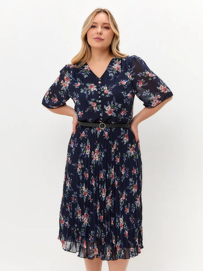 🌸💥【S-5XL】Nowa elegancka sukienka z nadrukiem