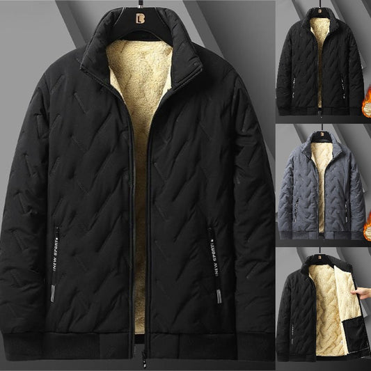 【L-7XL】Férfi őszi-téli kabát, meleg, laza, vízálló és szélálló