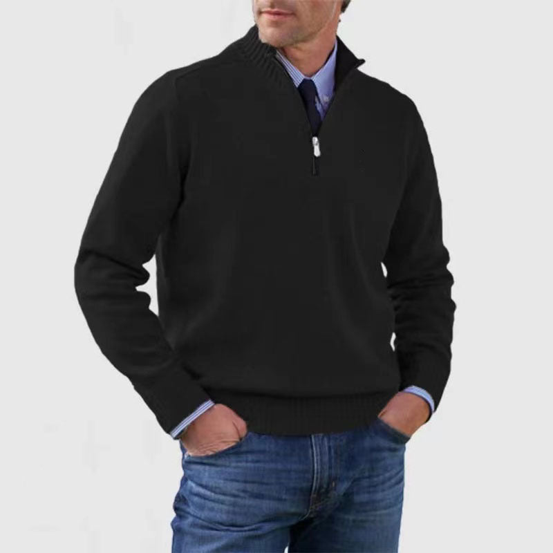 ✔😃【L-5XL】Népszerű meleg cipzáras pulóverek ősszel és télen