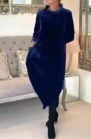 🎀【S-5XL】Kora tavaszi új, kiváló minőségű bársony elegáns retró ruha