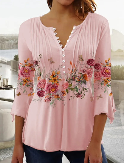 😍【Oferta ograniczona czasowo】Stylowa damska koszulka z dekoltem w serek [S-5XL]