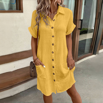 🎁Meleg akció 👗Új divatos ingruha, könnyű és légáteresztő.