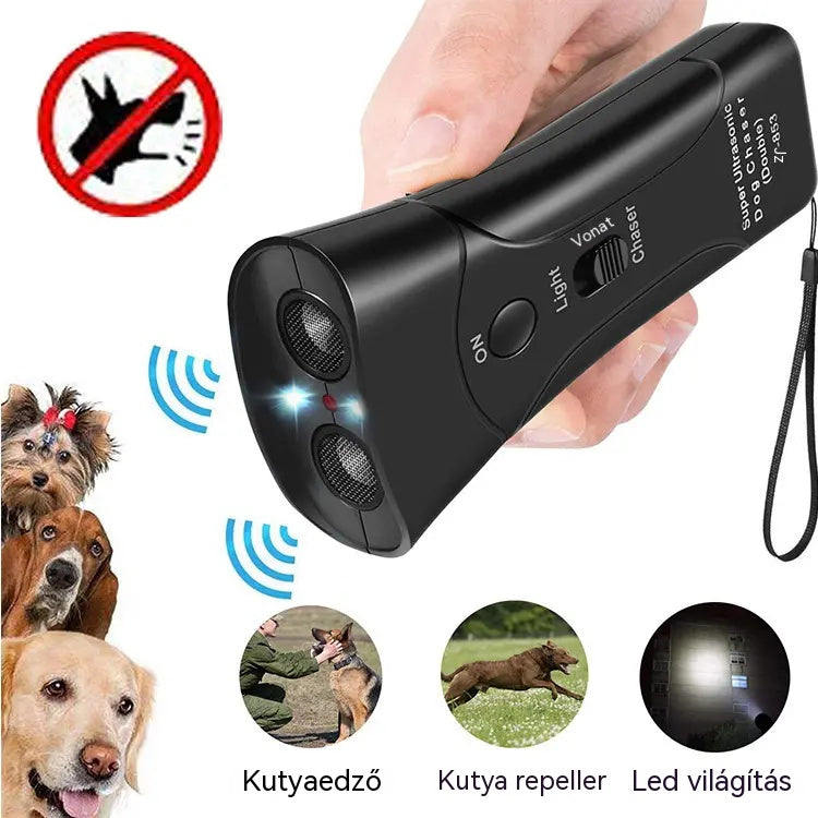 💥【-50% kedvezmény】🐶🐕Ez az ultrahangos kutyariasztó megvédheti Önt és családját!