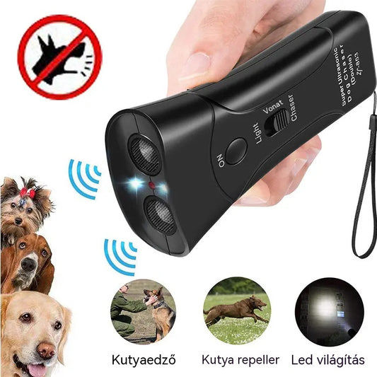 💥【-50% kedvezmény】🐶🐕Ez az ultrahangos kutyariasztó megvédheti Önt és családját!