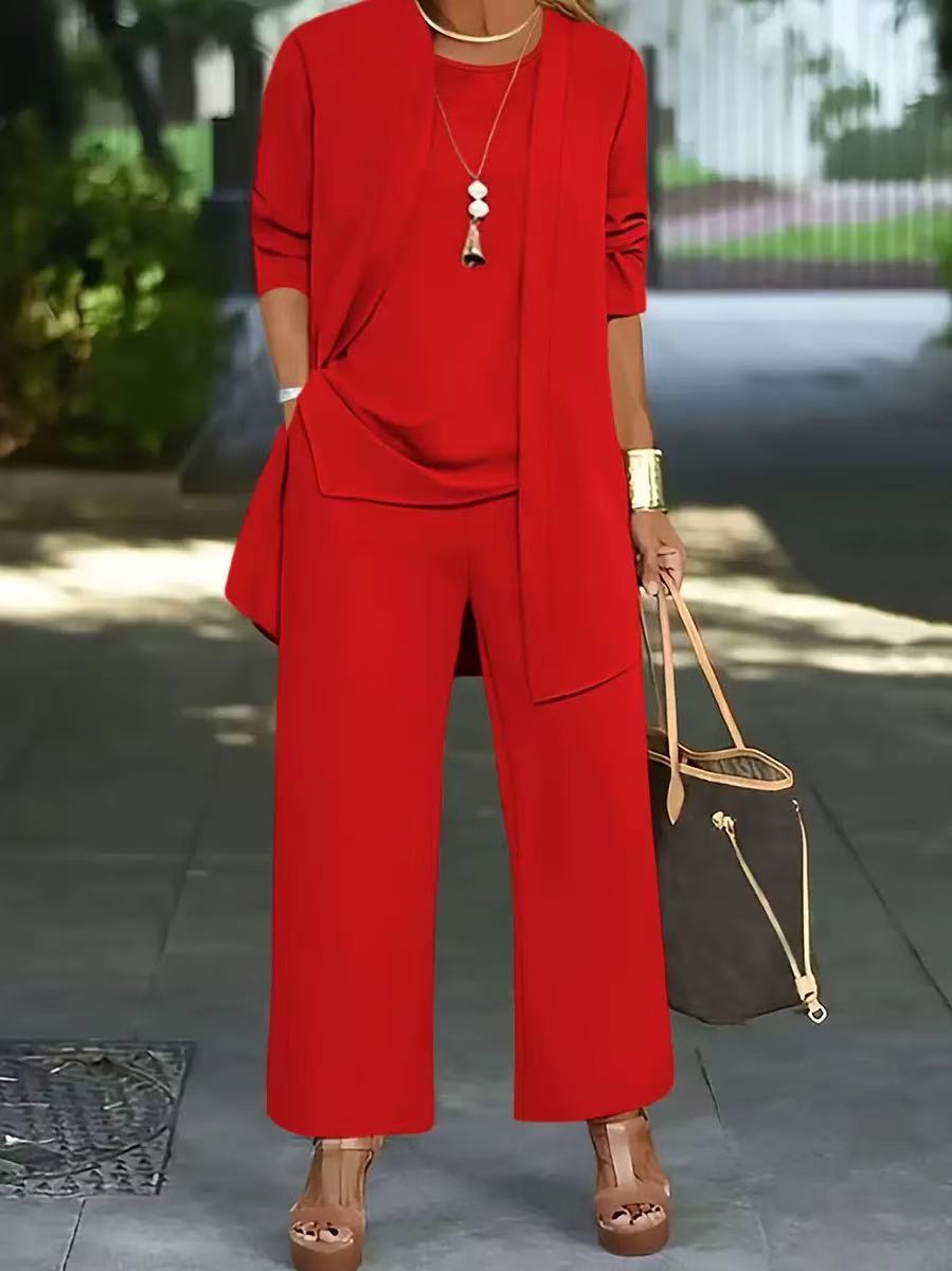 🧥【S-5XL】Elegancki damski komplet 3-częściowy o luźnym kroju🍂