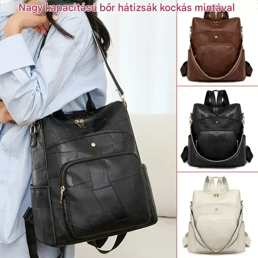👜Ma 50% kedvezmény!👛🌟 Nagy kapacitású bőr hátizsák – stílusos és sokoldalú női táska
