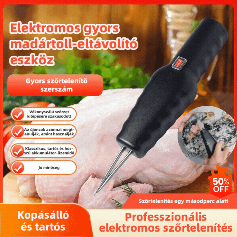 🦆Gyors és Egyszerű Tollazateltávolítás Elektromosan – Ideális Csirkéhez és Kacsához