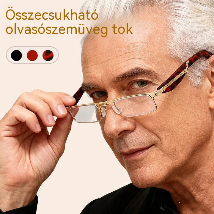 🔥【Vegyél egyet, kapsz egyet ingyen】Összecsukható olvasószemüveg kék fényszűrővel és tokkal