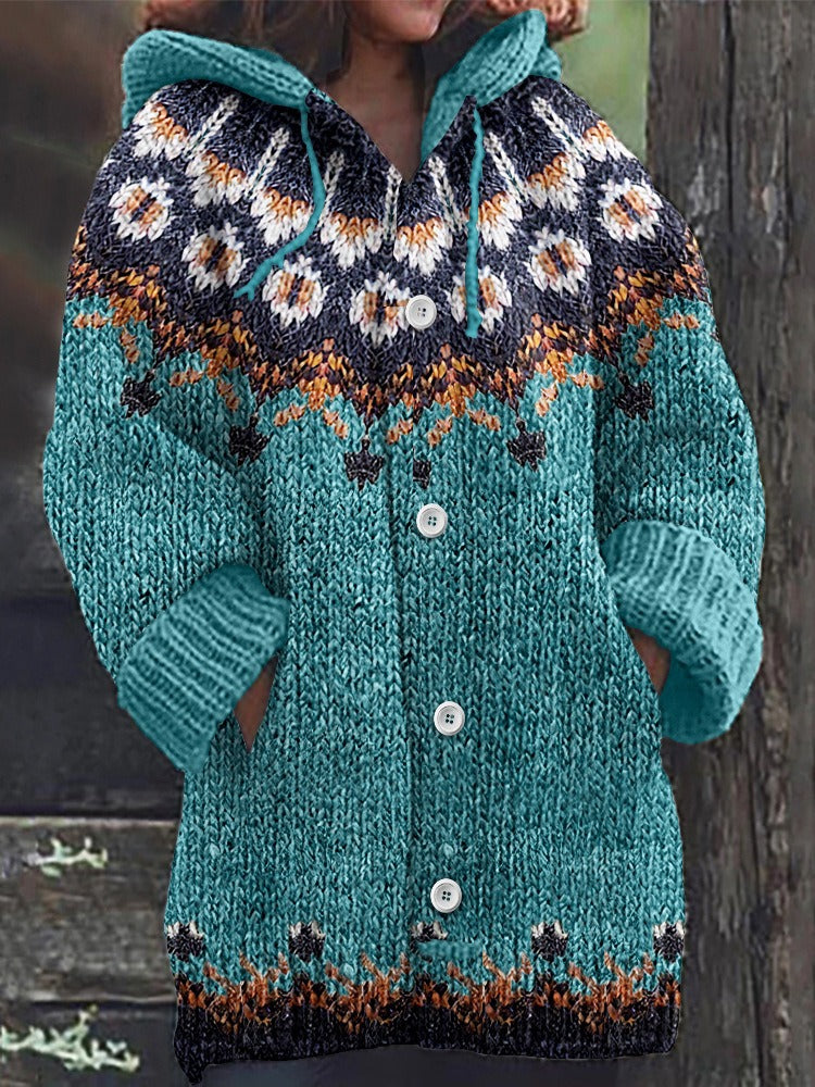 【S-5XL】🎀2026 Ősz/Tél Új Retro Stílusú Meleg Női Kötött Kardigán