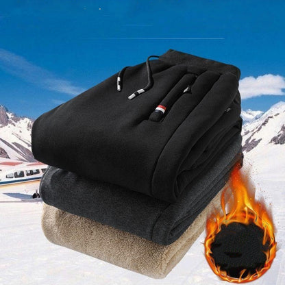 👖【M-5XL】🔥Muške zimske hlače s janjećom vunom ., svakodnevne tople sportske hlače.