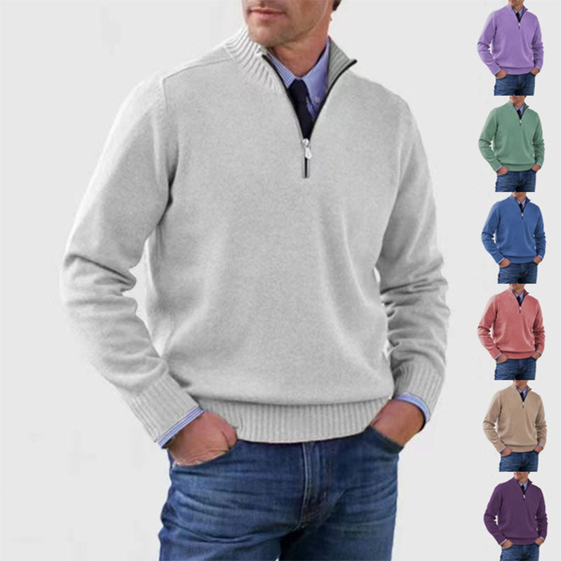 ✔😃【L-5XL】Népszerű meleg cipzáras pulóverek ősszel és télen