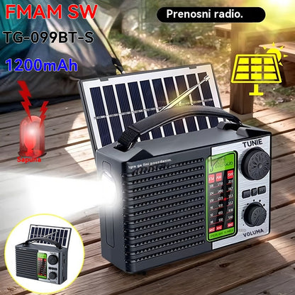 💥🏕️Višenamjenski prijenosni radio, AM radio, stabilna Bluetooth kartica, višepojasni audio