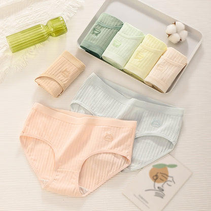 🧁✨【Opakowanie 7 sztuk】Nowa letnia damska bawełniana bielizna z wysokim stanem, wygodna i przewiewna.