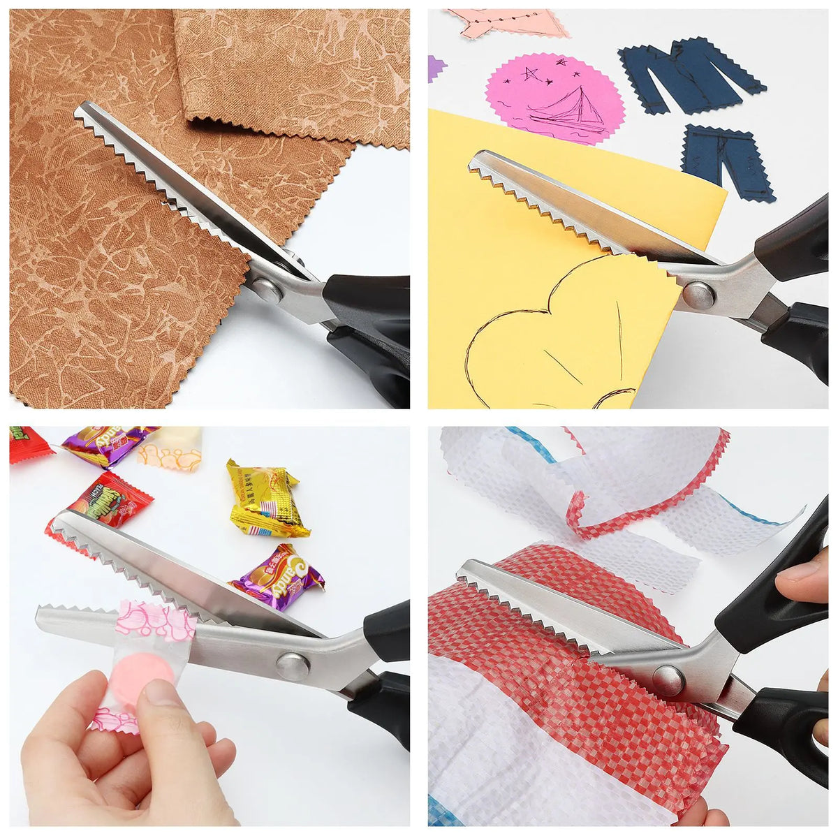🔥✂️ Recézett textil olló, 5 méretben kapható.