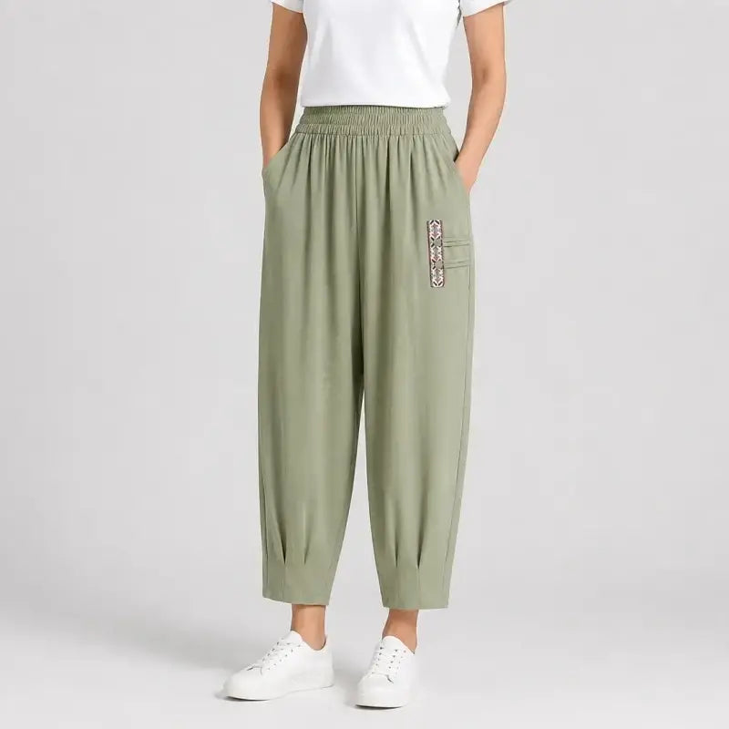🔥🔥【M–4XL】 👖 Könnyű és légáteresztő nyári pamut-lenvászon nadrág - modern, lezser, bokáig érő nadrág