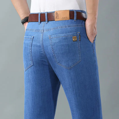 👖👖2026-os egyszerű, lezser és sokoldalú férfi nagyméretű farmer👍