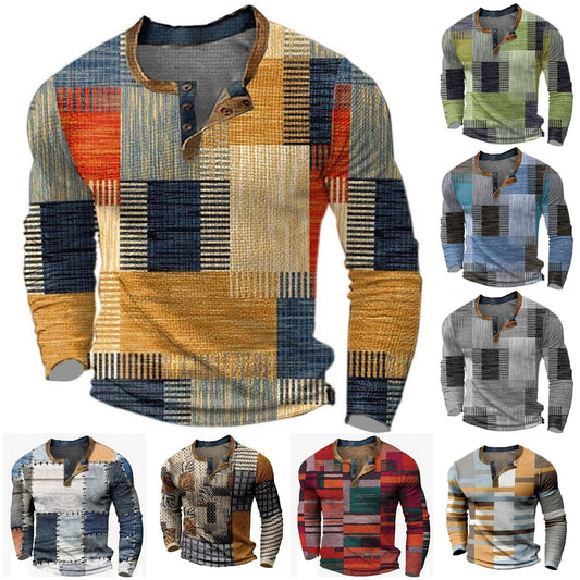 🔥【S-4XL】 Νέο ανδρικό φούτερ με ψηφιακή εκτύπωση, άνετο για φθινόπωρο-χειμώνα