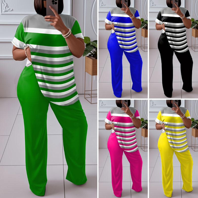 🌈 Stylowy komplet damski (top + spodenki) – Komfort i elegancja w jednym!