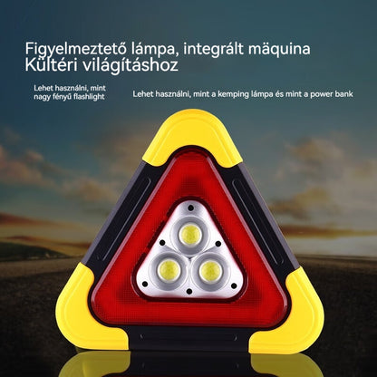 🔥Új termék 2026🔥 Három az egyben napelemes vészhelyzeti háromszög