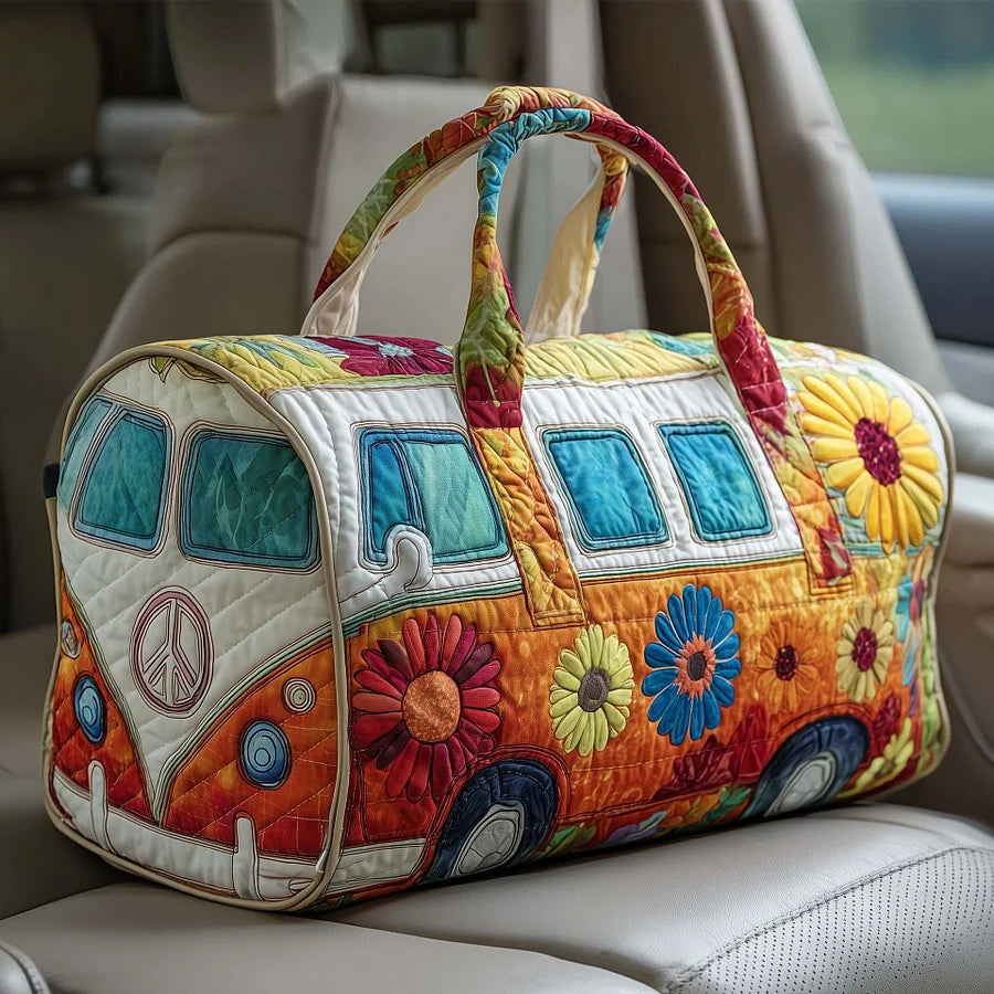 🌸Hippie Van párnázott utazótáska