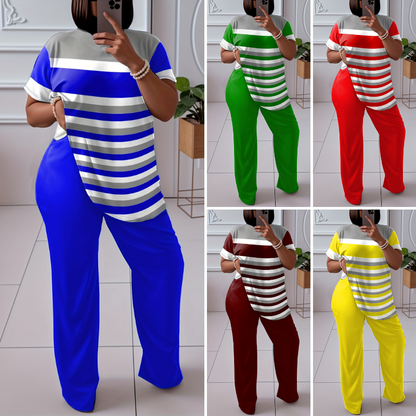 🌈 Stylowy komplet damski (top + spodenki) – Komfort i elegancja w jednym!