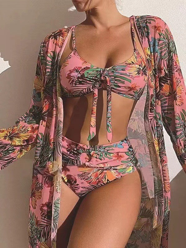 👙☀️【40-90kg】2026 Új, háromrészes fürdőruha szett