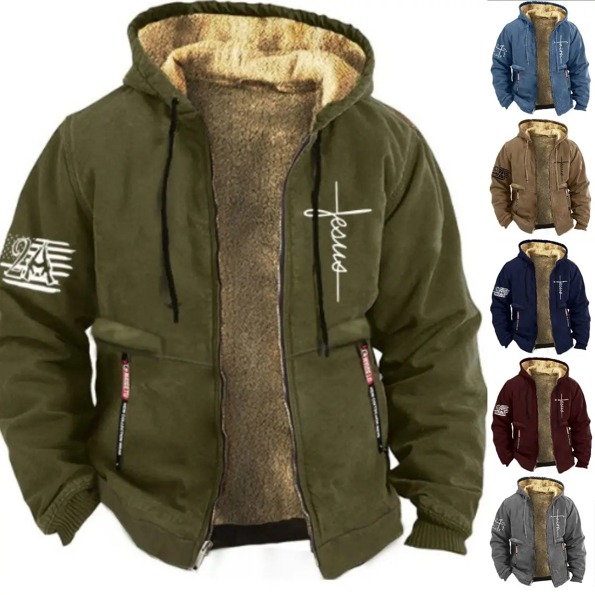 🔥🔥【S–5XL】Férfi vastag polár kabát – meleg, kényelmes és hétköznapi stílus