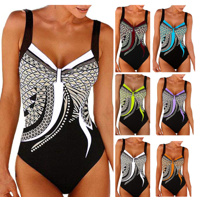 🩱🏊‍♀️【S-3XL】2026 nowy retro print nowy retro print jednoczęściowy kostium kąpielowy