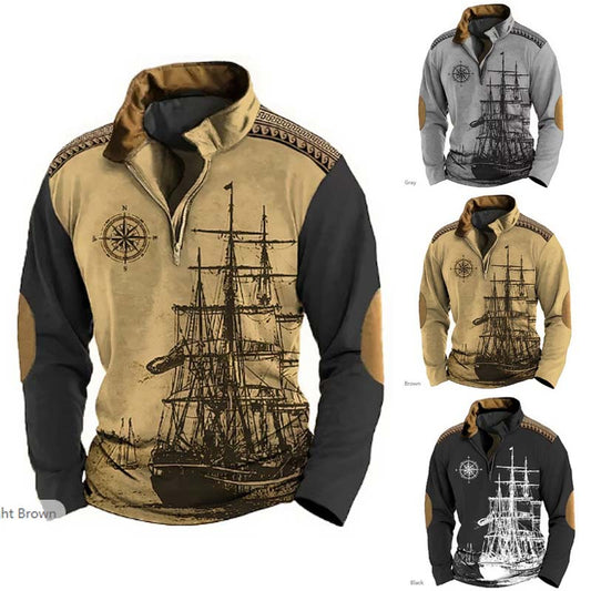 😎【XS-5XL】Muška majica s kapuljačom i 3D printom s patentnim zatvaračem