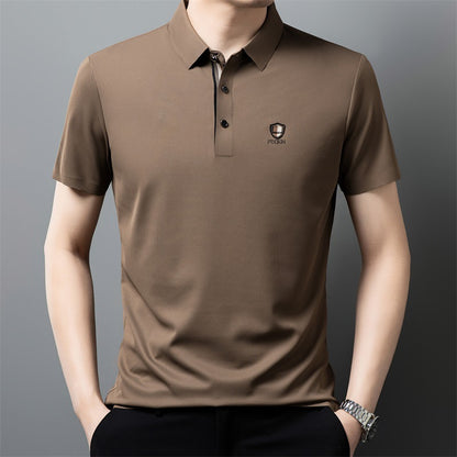 【M-4XL】Καλοκαιρινό μπλουζάκι πόλο με κοντό μανίκι και γιακά από μετάξι Ice γιακά 2026