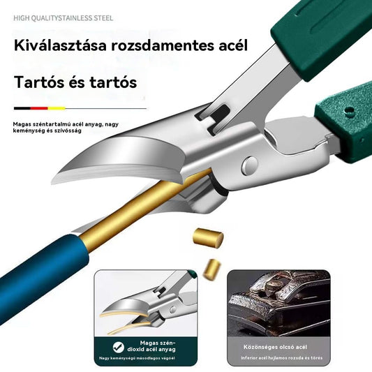 🔥【Újdonság, 50% kedvezmény】 Fröccsenésgátló körömvágó 25°-os szögben döntött éllel (3 darabos készlet)