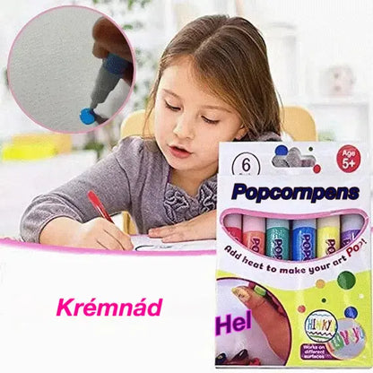 🎁【Vásárolj 1-et, kapsz 2-t ingyen】【2 darab 8800 Ft】3D nyomtatótoll gyerekeknek: Popcorn buborék rajzolás (DIY)