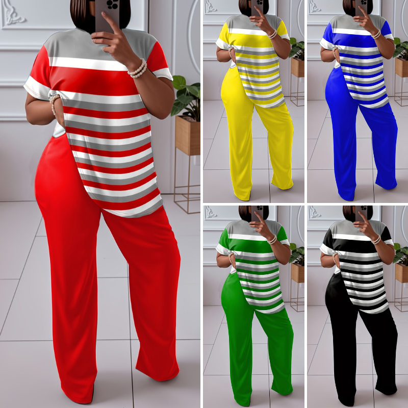 🌈 Stylowy komplet damski (top + spodenki) – Komfort i elegancja w jednym!